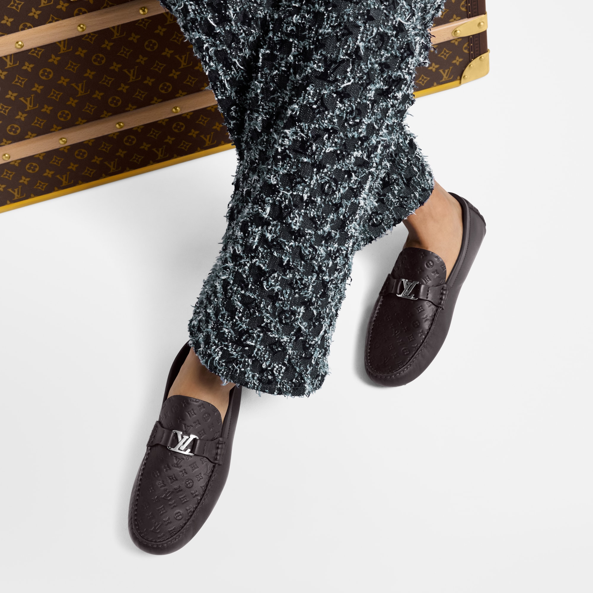LV SiLVerstone Moccasin - Luxury Shoes - 1AHRSZ Brown